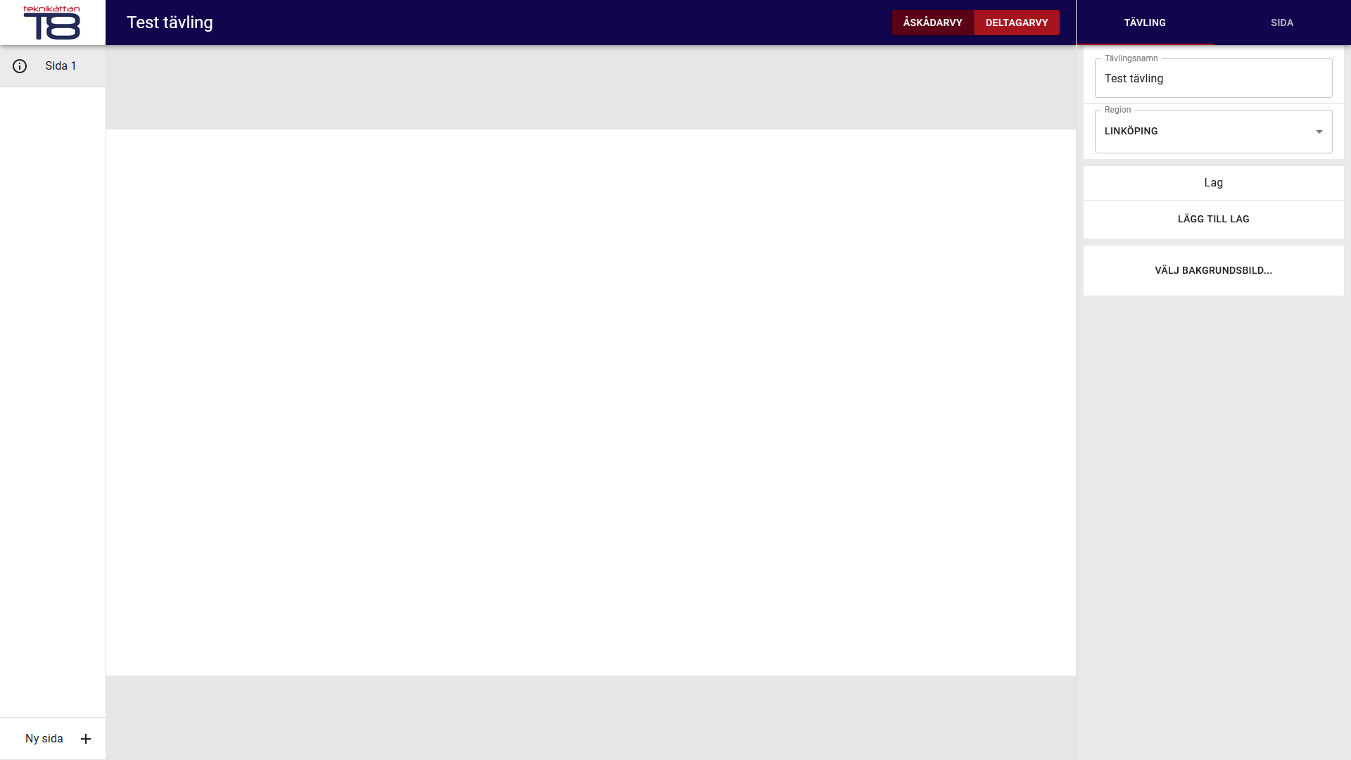 Editor with competition tab open